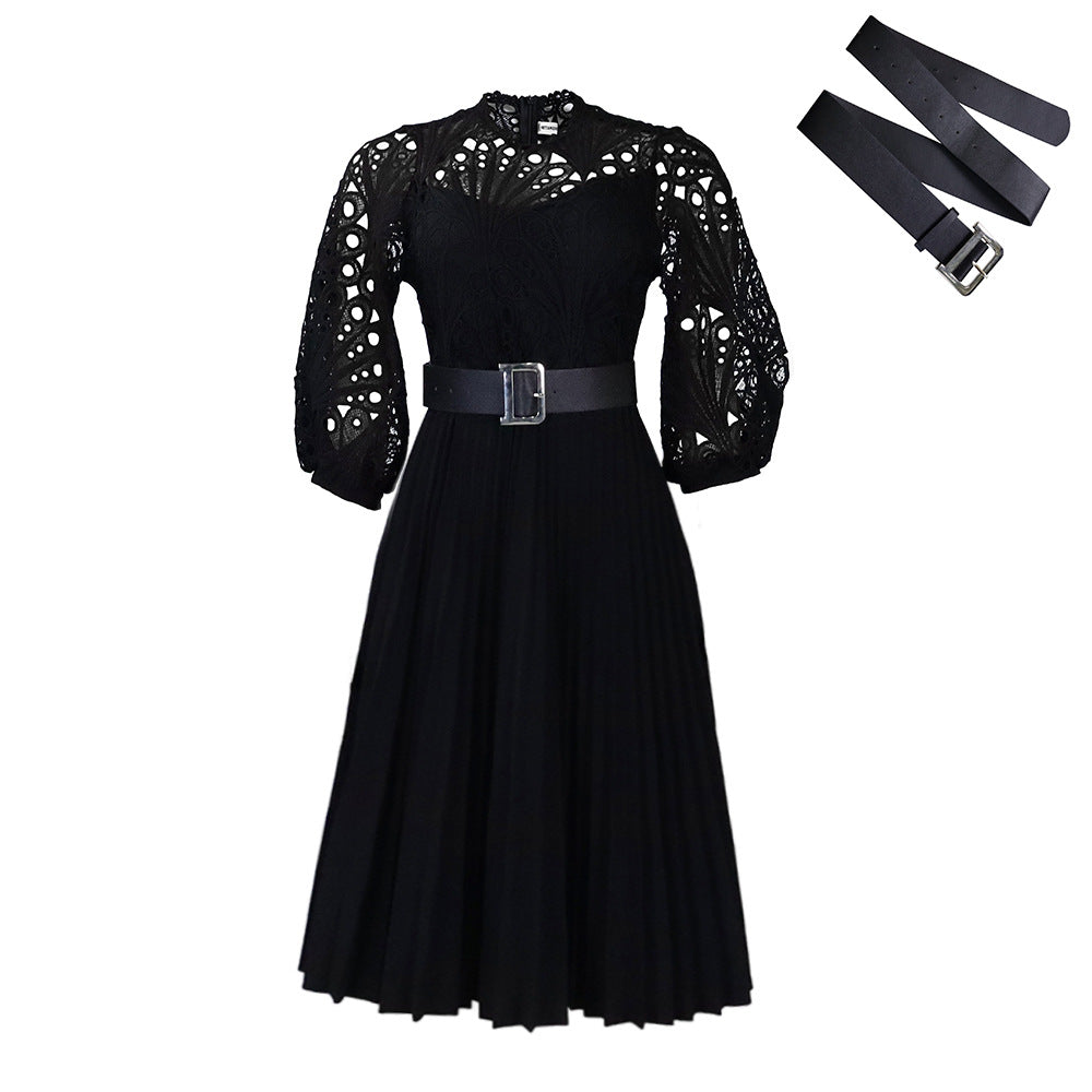 Women Dress Lace Crochet Sexy Cutout